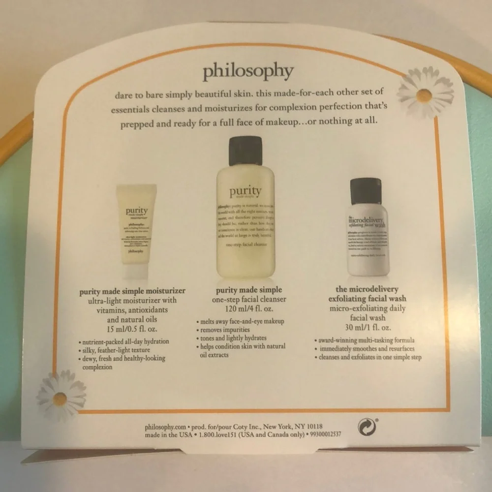 PHILOSOPHY 4p Purity Super Pack Cleanse Nourish NIP